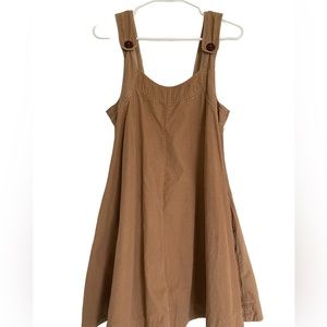 Old Navy Vintage Brown Overall Dress